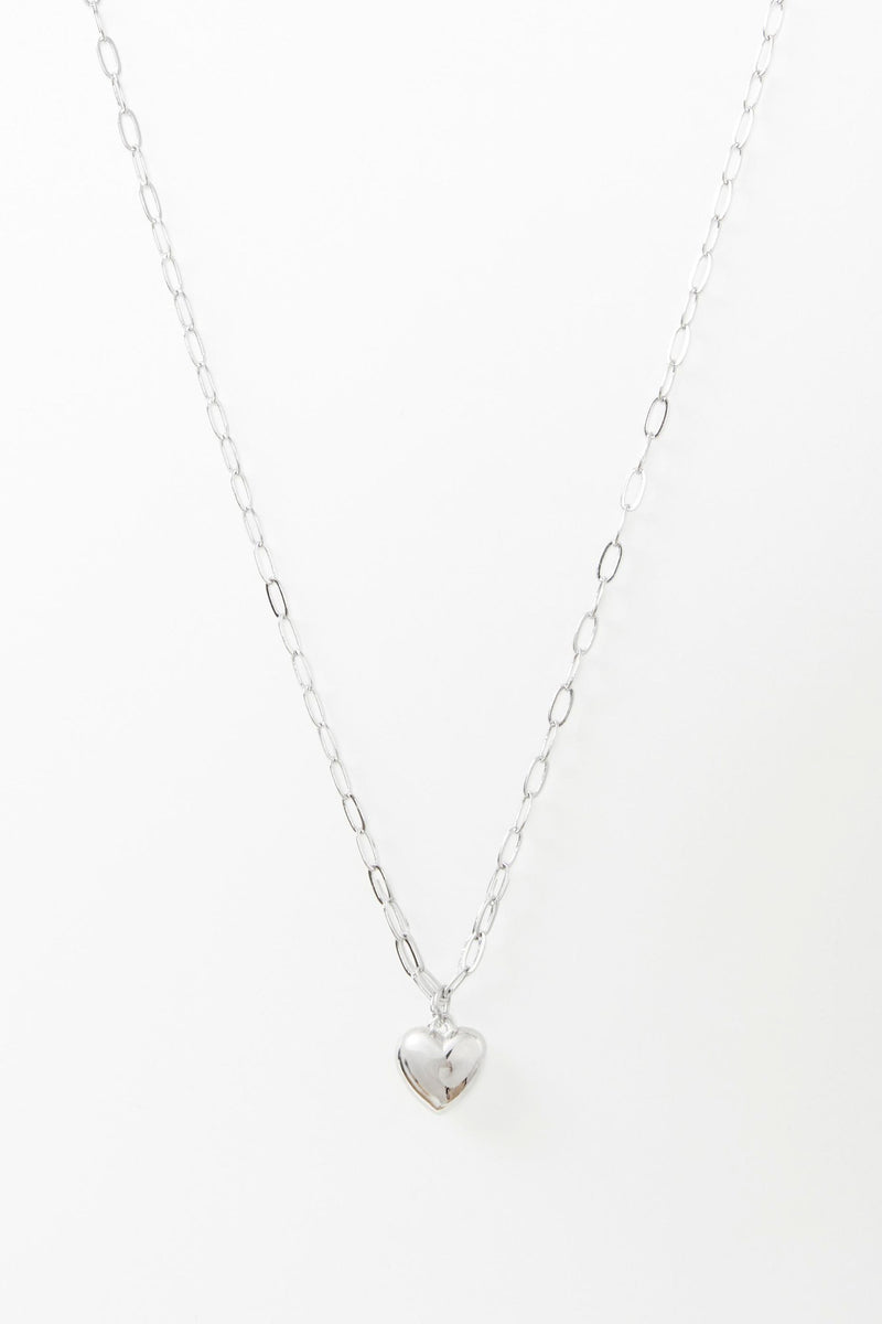 Shari 16" Puffy Heart Necklace