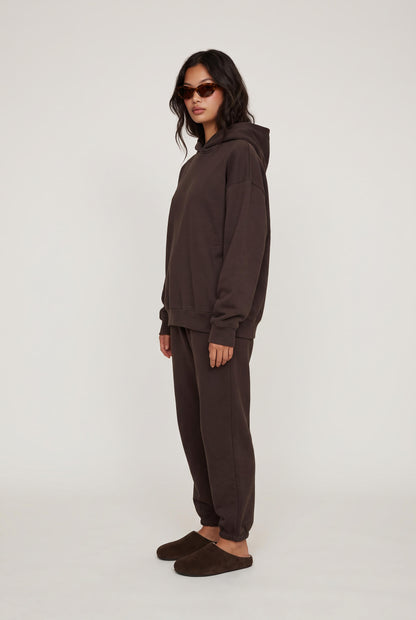 
model wearing Uptown Jogger posing Front View