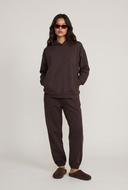 
model wearing Uptown Jogger posing Front View