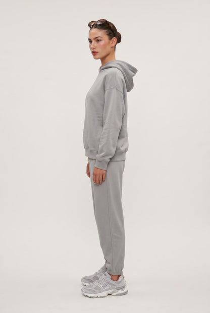 
model wearing Uptown Jogger posing Front View