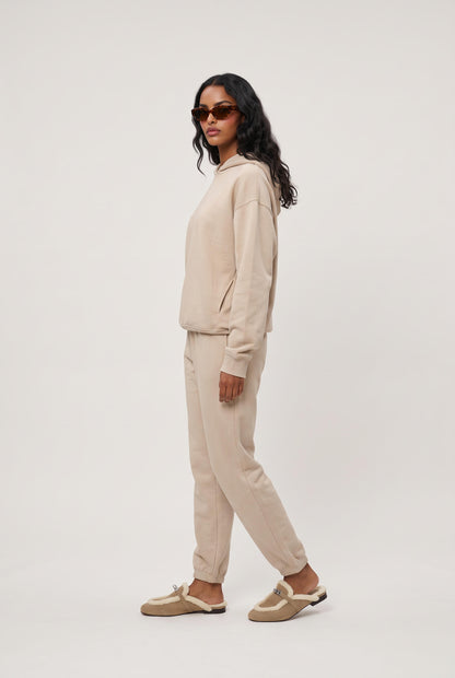 
model wearing Uptown Jogger posing Front View