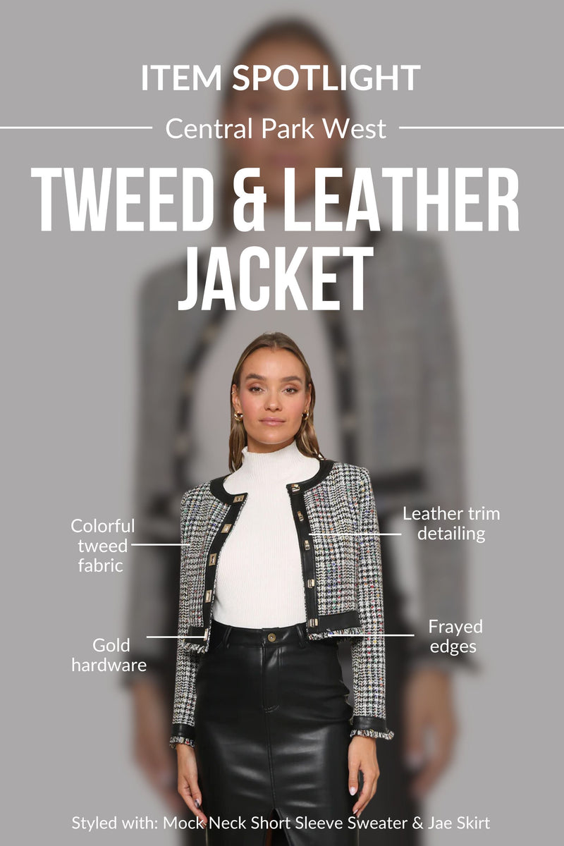 Tweed & Leather Jacket