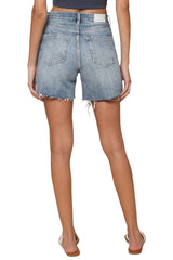 Devin High Rise Mom Shorts Lucca