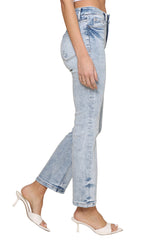Fashionably High Rise Seamless Flare Jeans