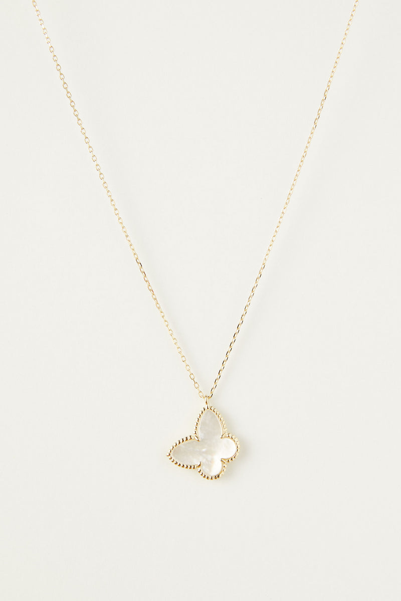 Marlo Mop Hanging Butterfly Necklace